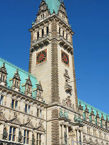 Foto Rathaus von der Seite - Hamburg