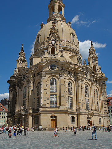 Foto Frauenkirche und Lutherdenkmal - Dresden