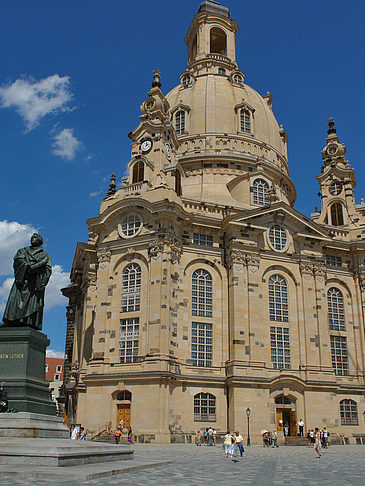 Foto Frauenkirche und Lutherdenkmal - Dresden