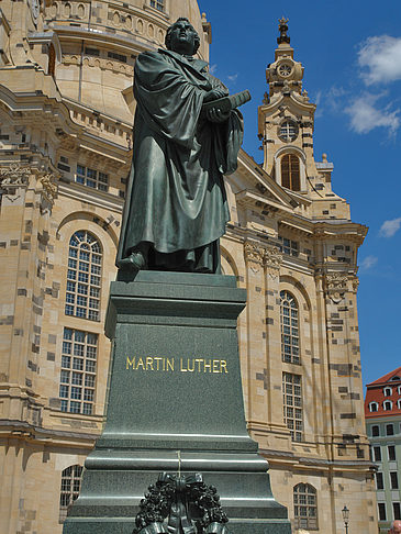 Foto Frauenkirche und Lutherdenkmal - Dresden