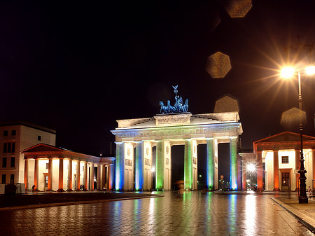 Foto Brandenburger Tor bei Nacht - Berlin