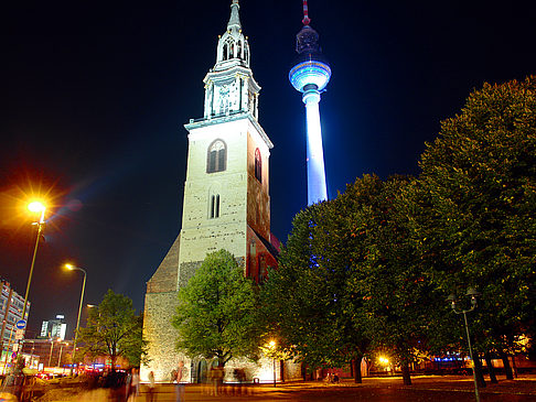 Foto Marienkirche und Fernsehturm - Berlin