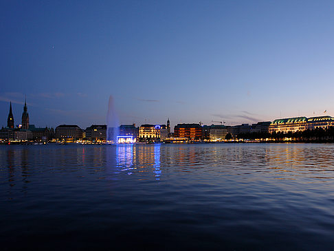 Foto Binnenalster am Abend