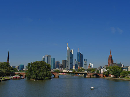 Fotos Skyline von Frankfurt mit Alter Brücke | Frankfurt am Main