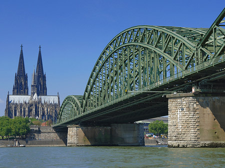 Hohenzollernbrücke am Kölner Dom