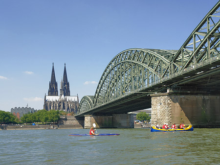 Foto Hohenzollernbrücke am Kölner Dom - Köln