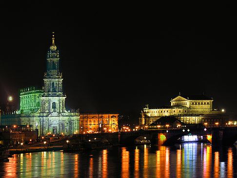 Foto Semperoper bei Nacht - Dresden