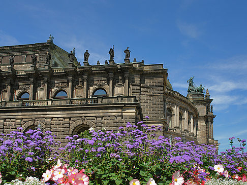 Fotos Semperoper mit Blumen