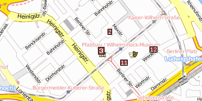 Wilhelm-Hack-Museum Ludwigshafen Stadtplan